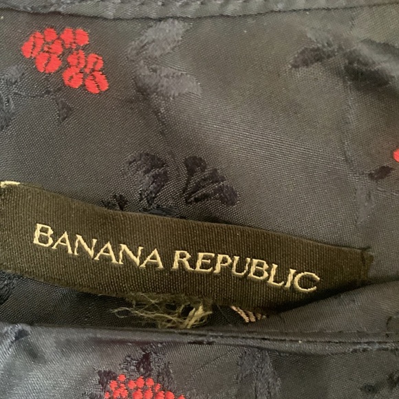 Banana Republic Pleated Bow Front Halter Shift Dress in Navy $138 - Picture 7 of 7